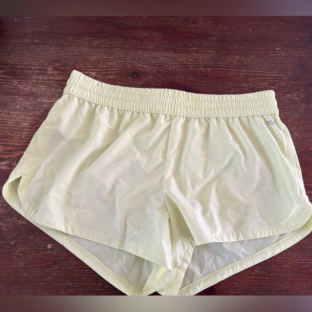 DSG Neon Yellow Stretch Waist Shorts